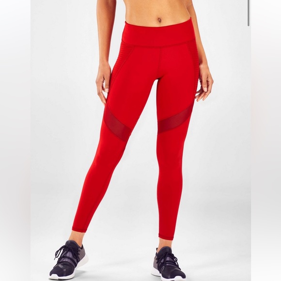 Fabletics Pants - Fabletics red PowerHold leggings